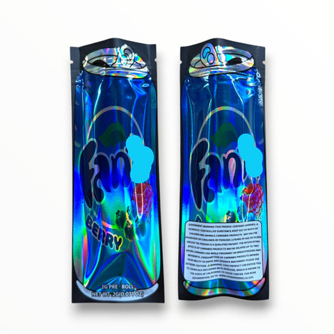 Fan-ta Berry 2 Grams Holographic Pre Roll EMPTY PACKAGING