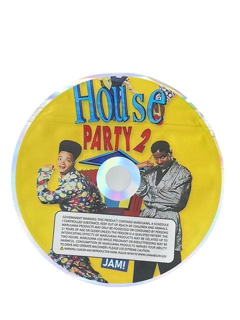 House Party 2 CD Cases With Mylar Bag 3.5 Grams