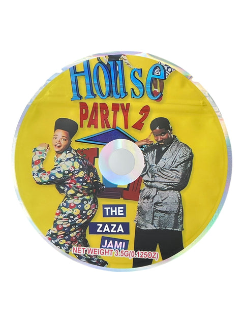House Party 2 CD Cases With Mylar Bag 3.5 Grams