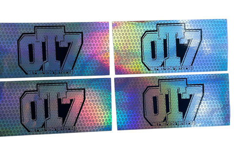 Popsicle 0T7 Gumbo 3.5 grams Container Holographic Sticker