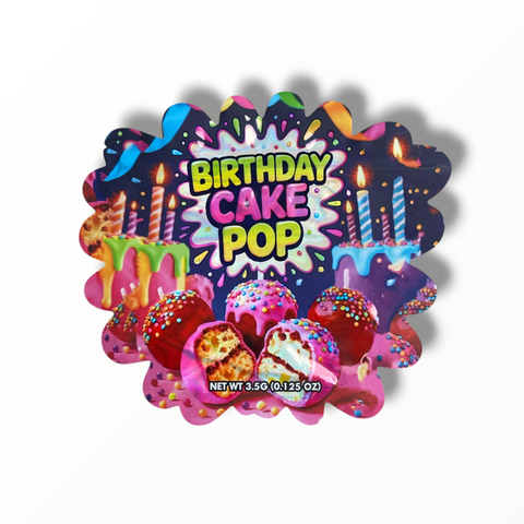 Birthday Cake Pop Mylar Bag 3.5 Grams