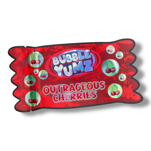 Bubble Yumz Outrageous Cherries Mylar Bag 3.5 Grams