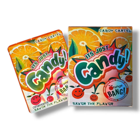 Candy Orange Bang Mylar Bag with Box 3.5 Grams