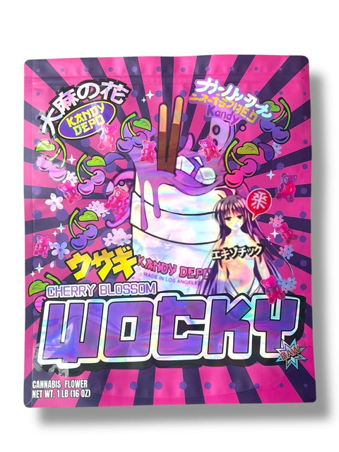 Cherry Blossom Wocky Mylar Bag 1 Pound
