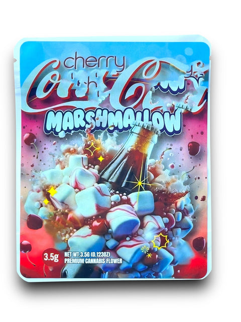 Cherry Coca-Cola Marshmallow (Soft Sticker) Mylar Bag 3.5 Grams