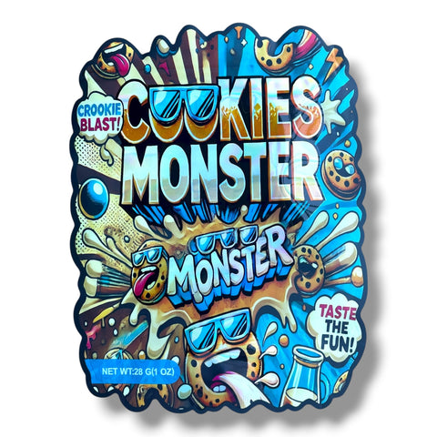 Cookies Monster Mylar Bag 1 Ounce
