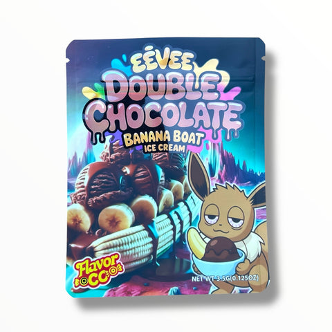 Double Chocolate Banana Boat Ice Cream Mylar Bag 3.5 Grams