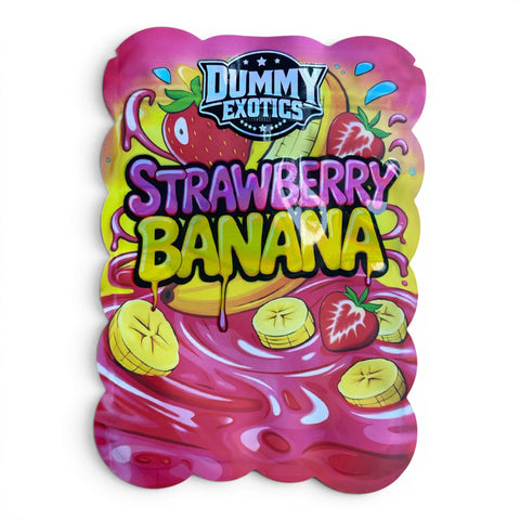 Dummy Exotics Strawberry Banana Mylar Bag 3.5 Grams