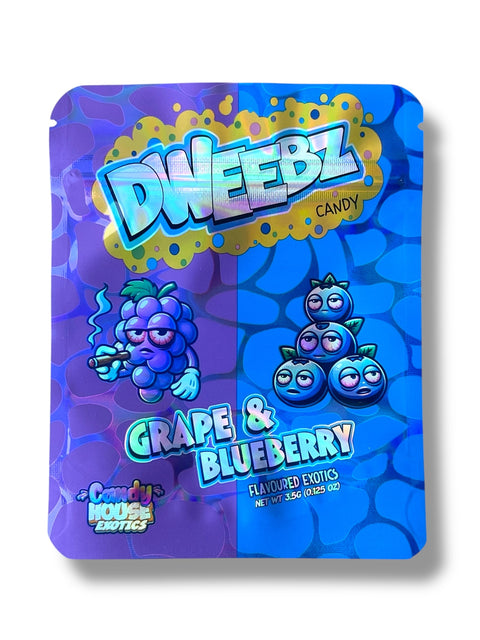 Dweebz Grape and Blueberry Mylar Bag 3.5 Grams