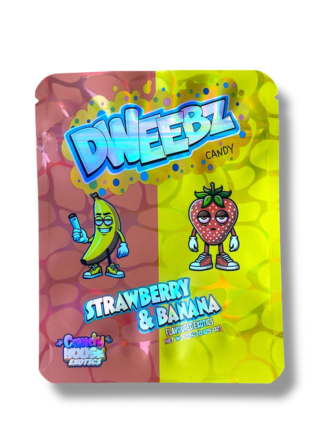 Dweebz Strawberry Banana Mylar Bag 3.5 Grams