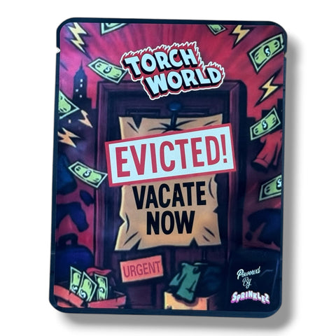 Evicted Vacate Now (Soft Sticker) Mylar Bag 3.5 Grams
