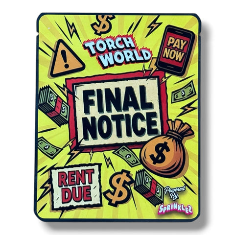 Final Notice (Soft Sticker) Mylar Bag 3.5 Grams