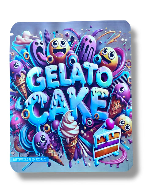 Gelato Cake Mylar Bag 3.5 Grams