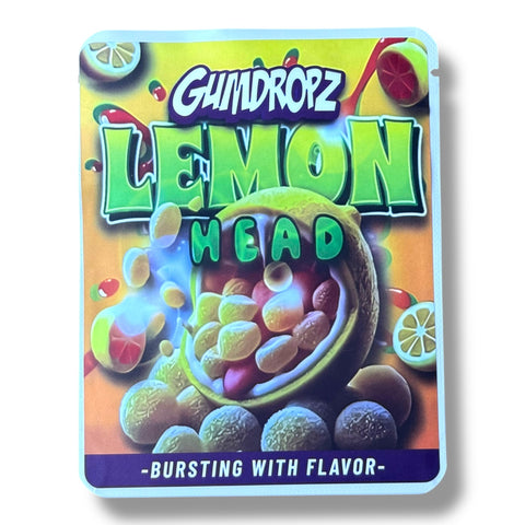 Gumdropz Lemon Head (Soft Sticker) Mylar Bag 3.5 Grams