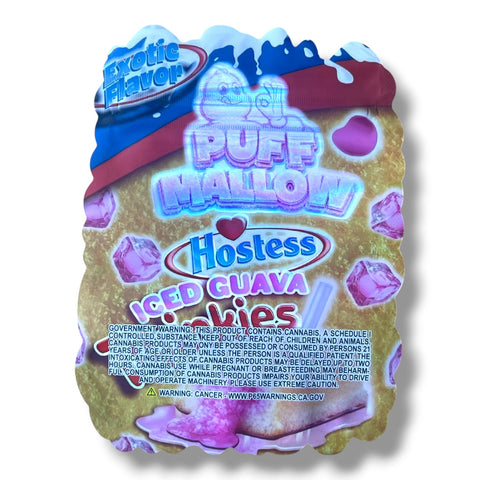 Puff Mallow Iced Guava Twinkies Mylar Bag 3.5 Grams