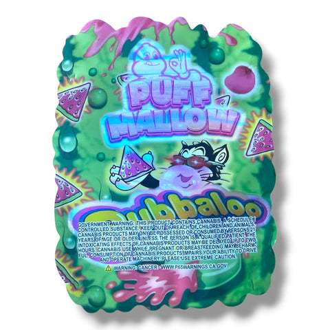 Puff Mallow Bubbaloo Sabora Sandia Terps Mylar Bag 3.5 Grams