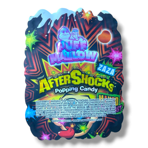 Puff Mallow After Shocks Popping Candy Mango Whipped Blasts Mylar Bag 3.5 Grams