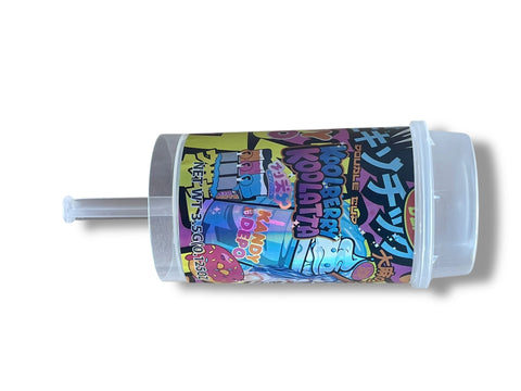 Pushh Pop Popsicclle 3.5 grams Container with Separate Holographic Sticker