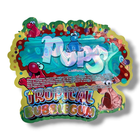 Pops Tropical Bubblegum Mylar Bag 3.5 Grams