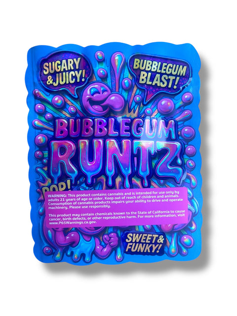 Bubblegum Runtz Mylar Bag 3.5 Grams