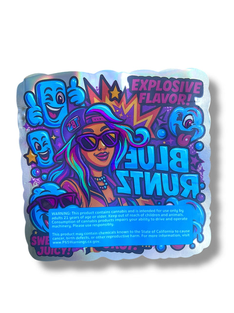 Blue Runtz Mylar Bag 3.5 Grams
