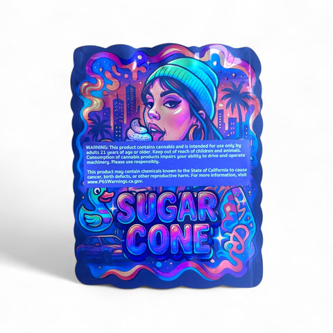Sugar Cone Mylar Bag 3.5 Grams