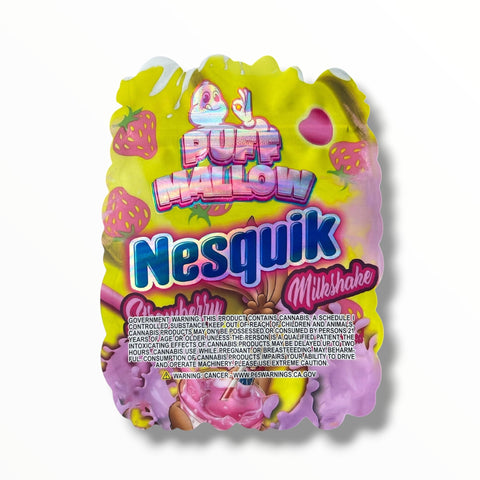 Puff Mallow Strawberry Milkshake Mylar Bag 3.5 Grams