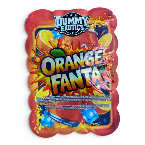 Dummy Exotics Orange Fanta Mylar Bag 3.5 Grams