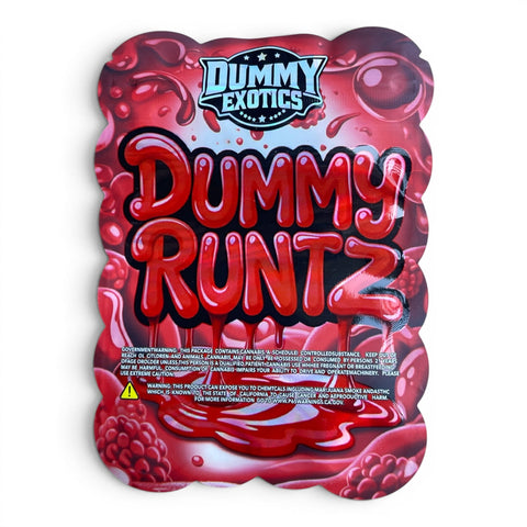 Dummy Exotics Dummy Runtz Mylar Bag 3.5 Grams