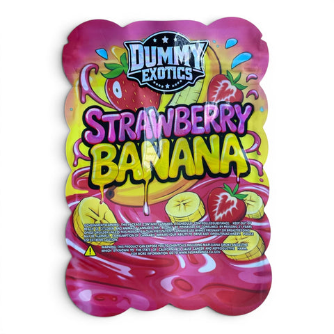 Dummy Exotics Strawberry Banana Mylar Bag 3.5 Grams