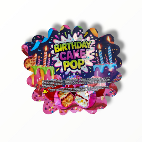 Birthday Cake Pop Mylar Bag 3.5 Grams
