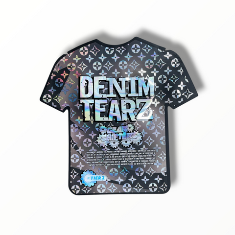 Gear Shifters Denim Tearz T-Shirt Tier 2 Mylar Bag 3.5 Grams