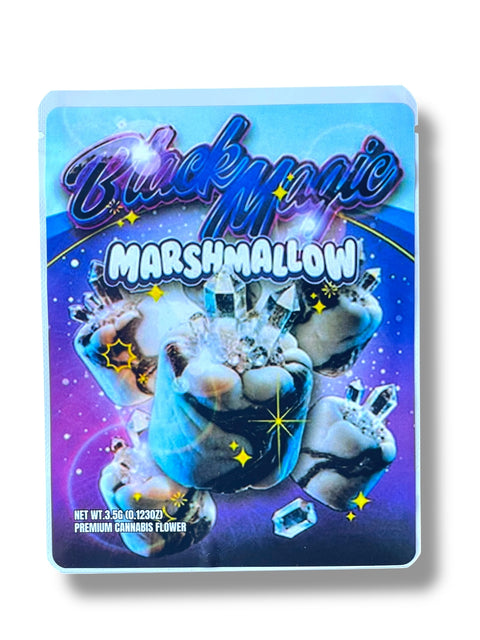 Black Magic Marshmallow Mylar Bag with Box 3.5 Grams