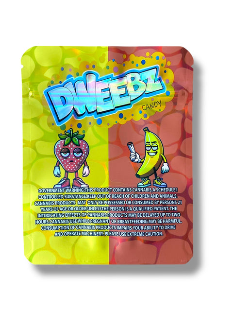 Dweebz Strawberry Banana Mylar Bag 3.5 Grams