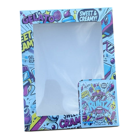 Gelato Runtz Window Mylar Bag with Box 3.5 Grams