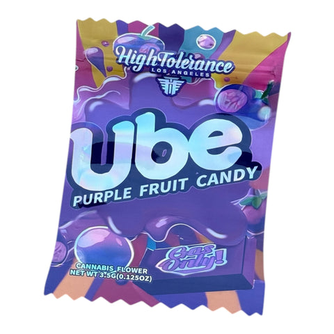 Ube Purple Fruit Candy Mylar Bag with Box 3.5 Grams