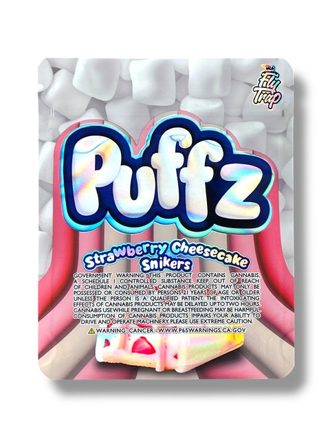 Puffs Strawberry Cheesecake Snikers Mylar Bag 3.5 Grams