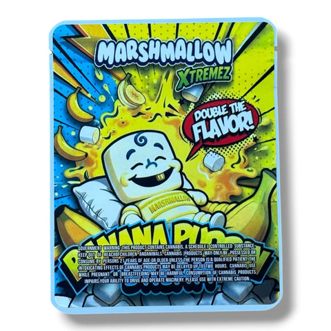 Marshmallow Xtremez Banana Pudding Dream (Soft Sticker) Mylar Bag 3.5 Grams