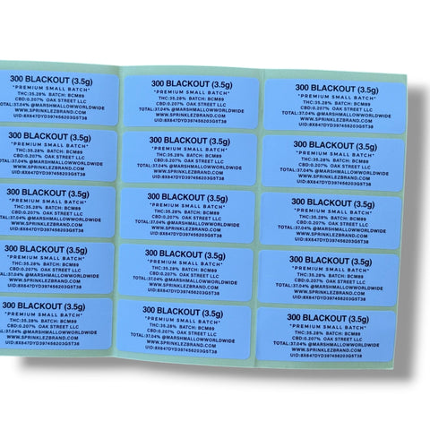 Sprinkles Zero 300 Blackout (Soft Sticker) Mylar Bag 3.5 Grams