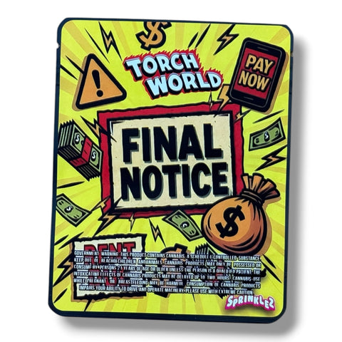 Final Notice (Soft Sticker) Mylar Bag 3.5 Grams