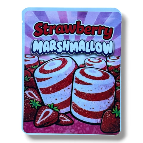 Strawberry Marshmallow (Soft Sticker) Mylar Bag 3.5 Grams