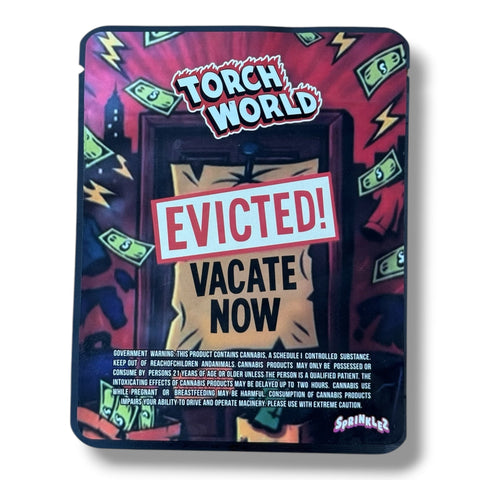 Evicted Vacate Now (Soft Sticker) Mylar Bag 3.5 Grams