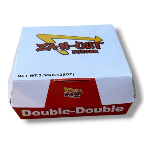 Za-N-Out 3.5g Mylar Bag & Burger Box Set | Smell Proof Packaging