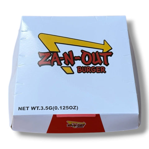 Za-N-Out 3.5g Mylar Bag & Burger Box Set | Smell Proof Packaging