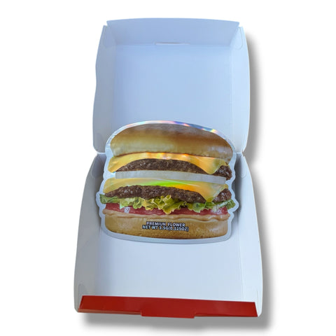 Za-N-Out 3.5g Mylar Bag & Burger Box Set | Smell Proof Packaging