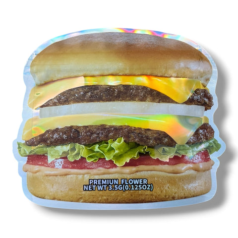 Za-N-Out 3.5g Mylar Bag & Burger Box Set | Smell Proof Packaging