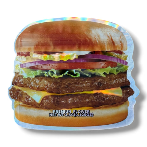 Zandy's 3.5g Mylar Bag & Burger Box Set | Smell Proof Packaging