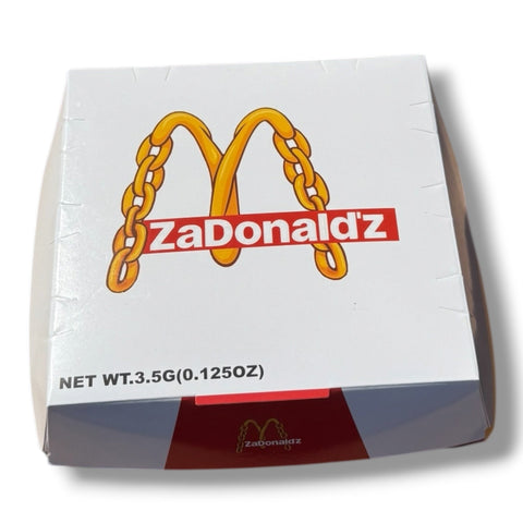 ZaDonald'z 3.5g Mylar Bag & Burger Box Set | Smell Proof Packaging