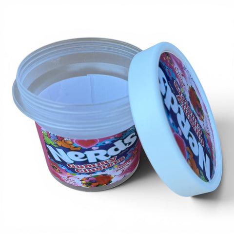 Nds Gummy Clusters Ice Cream Jars Plastic Container 3.5 Grams