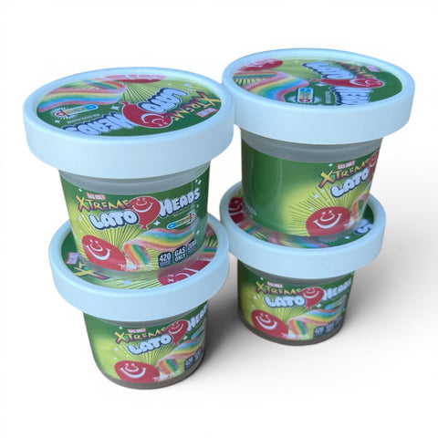 Xtreme Lato Heads Ice Cream Jars Plastic Container 3.5 Grams